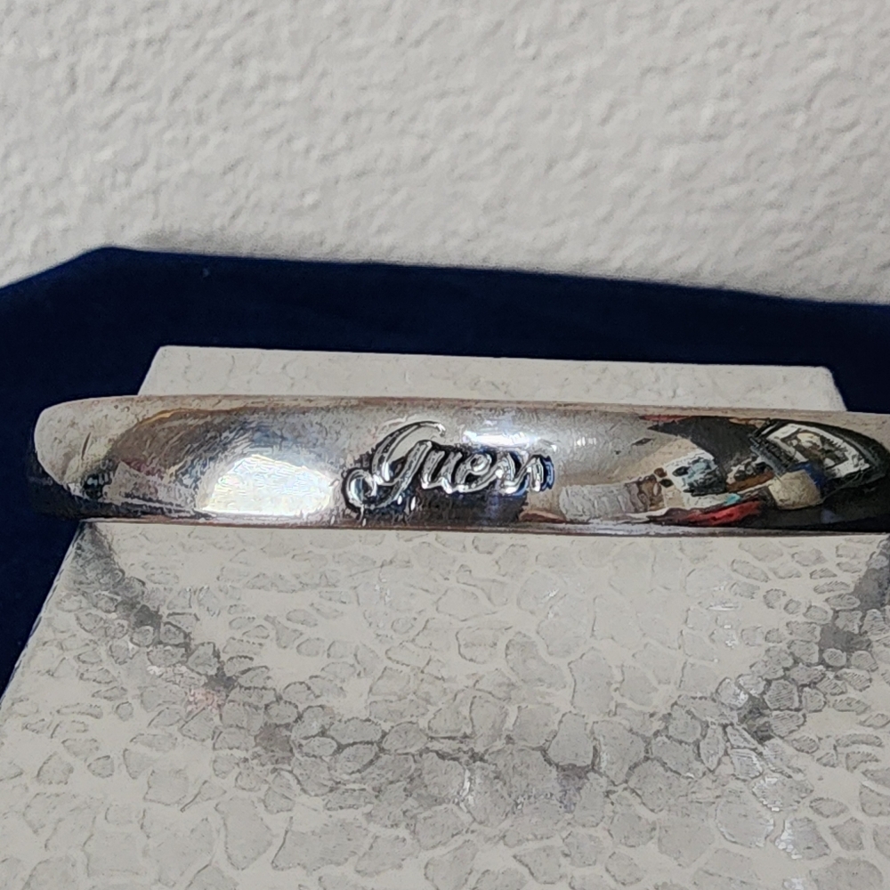 Guess Silver Bangle Bracelet